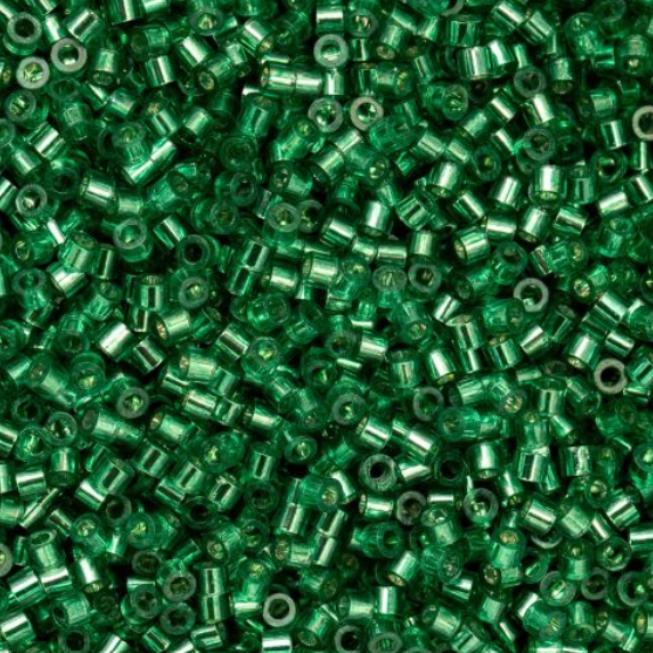 Cylin Bead 11/0 Silver Lined Emerald - 25 G Bag-CY11-1042