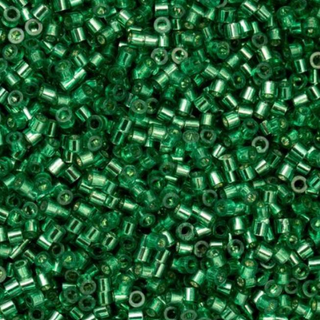 Cylin Bead 11/0 Silver Lined Emerald - 25 G Bag-CY11-1042