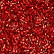 Cylin Bead 11/0 Silver Lined Red - 25 G Bag-CY11-1040