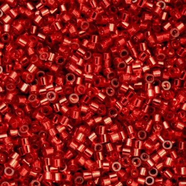 Cylin Bead 11/0 Silver Lined Red - 25 G Bag-CY11-1040