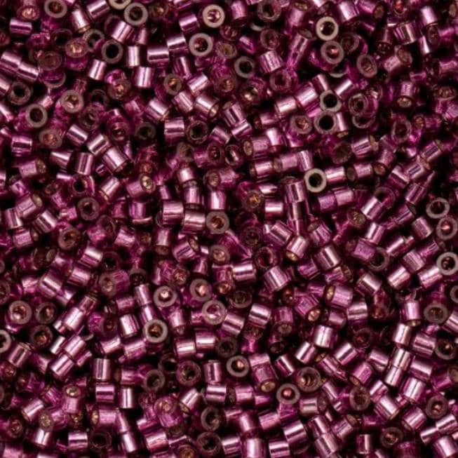 Cylin Bead 11/0 Silver Lined Raspberry - 25 G Bag-CY11-1084