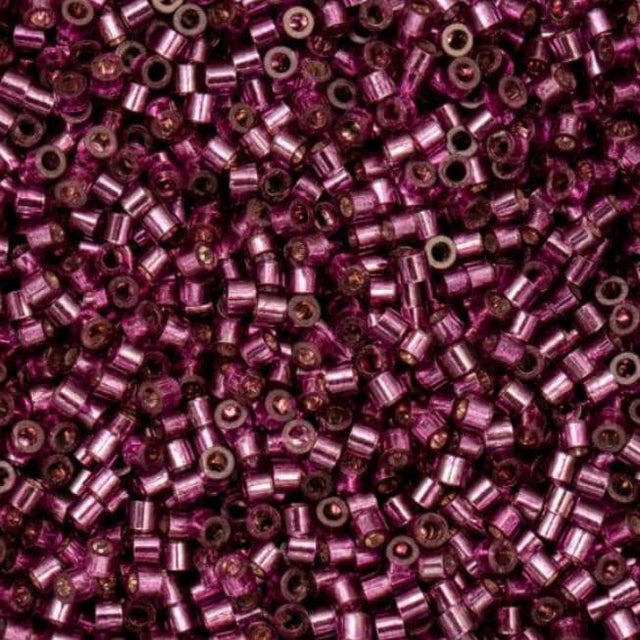 Cylin Bead 11/0 Silver Lined Raspberry - 25 G Bag-CY11-1084