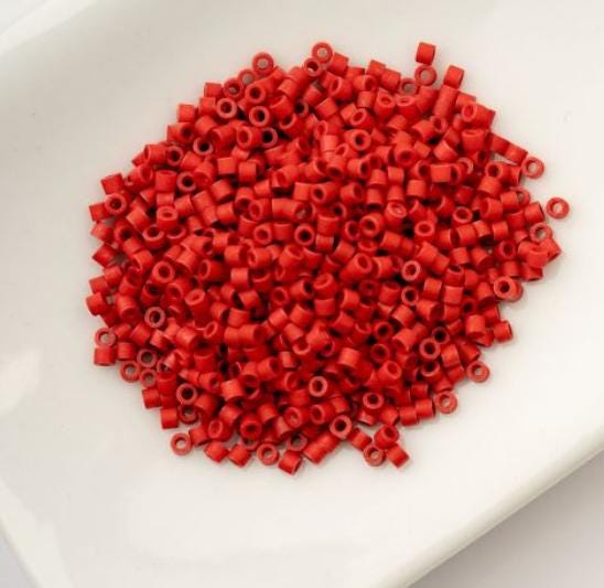 Cylin Bead 11/0 Red Matte - 25 G Bag-CY11-1068