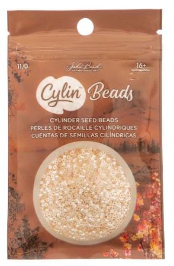 Cylin Bead 11/0 Opaque White Bisque Ceylon - 25 G Bag-CY11-1093
