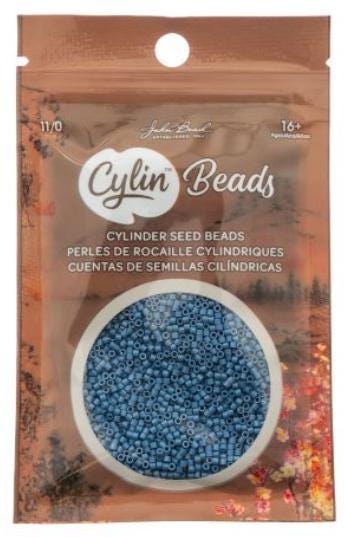 Cylin Bead 11/0 Opaque Denim Blue - 25 G Bag-CY11-1109