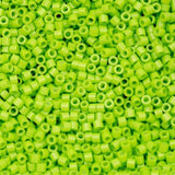 Cylin Bead 11/0 Opaque Green Neon - 25 G Bag-CY11-1103