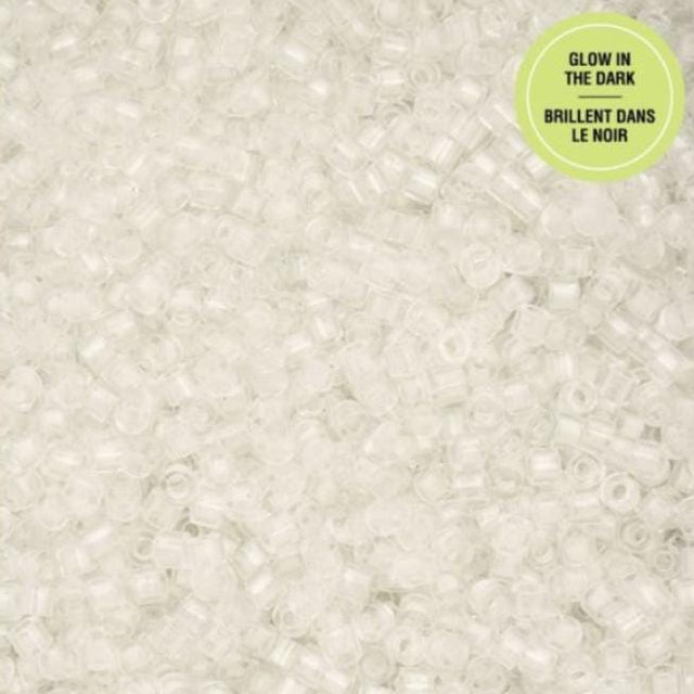 Cylin Bead 11/0 White to Sky *Glow in the Dark* - 25 G Bag-CY11-1136