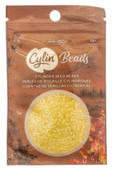Cylin Bead 11/0 Pale Yellow Lined - 25 G Bag-CY11-1013