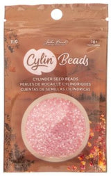 Cylin Bead 11/0 Pale Pink Lined - 25 G Bag-CY11-1014
