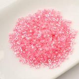 Cylin Bead 11/0 Dark Crystal Pink Lined Ceylon - 25 G Bag-CY11-1032