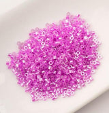 Cylin Bead 11/0 Crystal Fuchsia Lined Ceylon - 25 G Bag-CY11-1033