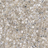 1.8mm Miyuki Cube Silver Lined Crystal SB18-1