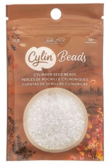 Cylin Bead 11/0 Crystal Luster - 25 G Bag-CY11-1010