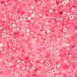 Cylin Bead 11/0 Dark Crystal Pink Lined Ceylon - 25 G Bag-CY11-1032