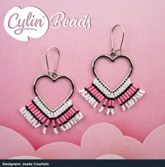 Cylin Bead 11/0 Dark Crystal Pink Lined Ceylon - 25 G Bag-CY11-1032