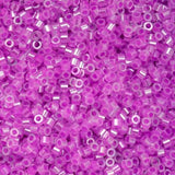 Cylin Bead 11/0 Crystal Fuchsia Lined Ceylon - 25 G Bag-CY11-1033