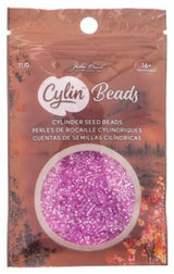 Cylin Bead 11/0 Crystal Fuchsia Lined Ceylon - 25 G Bag-CY11-1033