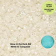 Cylin Bead 11/0 Glow in the Dark AB - White to Turquoise - 25 G Bag-CY11-1115