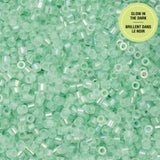 Cylin Bead 11/0 Glow in the Dark AB - Green - 25 G Bag-CY11-1125