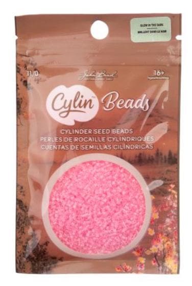 Cylin Bead 11/0 Glow in the Dark - Rose - 25 G Bag-CY11-1139