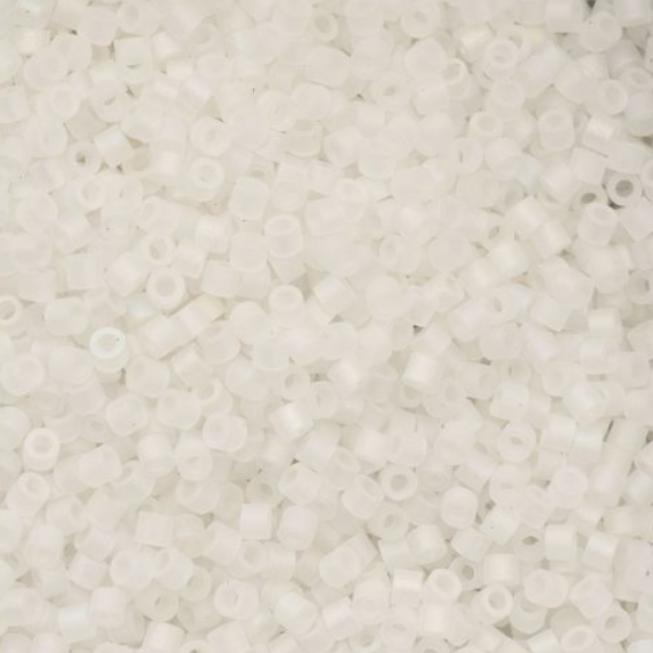 Cylin Bead 11/0 Matte Macaron AB White - 25 G Bag-CY11-1173