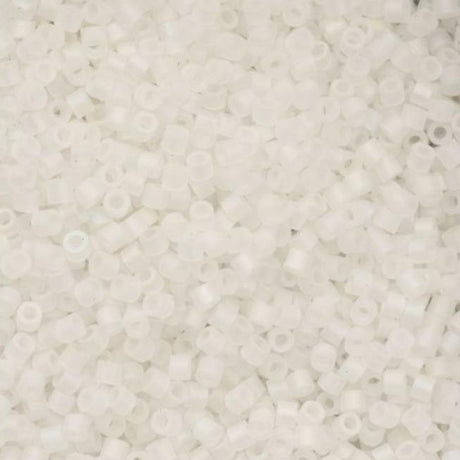 Cylin Bead 11/0 Matte Macaron AB White - 25 G Bag-CY11-1173