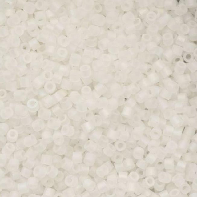 Cylin Bead 11/0 Matte Macaron AB White - 25 G Bag-CY11-1173