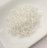 Cylin Bead 11/0 Glow in the Dark AB - White to Turquoise - 25 G Bag-CY11-1115