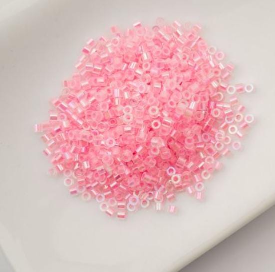 Cylin Bead 11/0 Glow in the Dark AB - Rose - 25 G Bag-CY11-1116