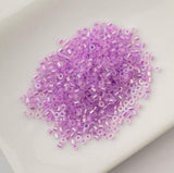 Cylin Bead 11/0 Glow in the Dark AB - Purple - 25 G Bag-CY11-1121