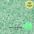 Cylin Bead 11/0 Glow in the Dark AB - Green - 25 G Bag-CY11-1125 