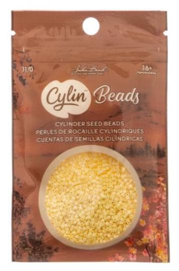 Cylin Bead 11/0 Matte Macaron Butter Cream - 25 G Bag-CY11-1156