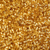Cylin Bead 11/0 Gold Silver Lined - 25 G Bag-CY11-1200